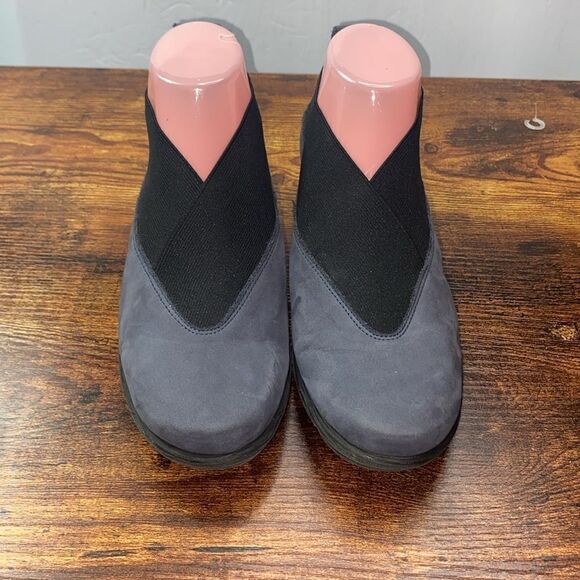 The Flexx Wm’s Sz 8 Blue Suede Slip On Comfort Wedge Loafer Shoes - Picture 2 of 8